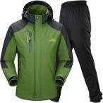  уличный жакет непромокаемый костюм верх и низ в комплекте альпинизм одежда непромокаемая одежда Kappa плащ (4. зеленый ( водонепроницаемый дождь брюки ), XL)