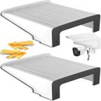 ショッピング防犯カメラ 【互換品】 防犯カメラ 防犯カメラカバー カバーシールド レインシェード 保護カバー 屋外 取り付け簡単 ２個入(ホワイト)