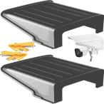 【互換品】 防犯カメラ 防犯カメラカバー カバーシールド レインシェード 保護カバー 屋外 取り付け簡単 ２個入(ブラック)