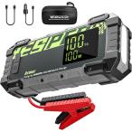 【Yahoo!ランキング1位入賞】ジャンプスターター 12V車用ディスプレイ付き 4000A 車緊急始動 (ARMOR，24000mAh)