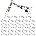 タコエギ スナップ サルカン タコエギスナップ タコ釣り リング ルアー ツリ スリベル スクリュー 30個セット