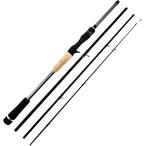 2.1m 7ft ML lure rod 4 деталь согласовано wt4~25g Pack Rod chining ( черный, Bait )