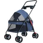  домашнее животное Cart 4 колесо собака для Buggy собака Cart легкий маленький размер собака средний собака воздушный Buggy Cart сумка есть ( голубой, в одном корпусе 69x49x97CM)