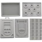  бисер набор для изготовления дизайн панель ручная работа комплект ручная работа tray 5 позиций комплект ( серый )