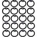  персональный медальон глушитель силикон производства черный - высокая прочность резина кольцо покрытие звукоизоляция именная бирка для ( черный 20 шт )