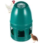 鳥給水器 鳥の水飲み器 水入れ 鶏 ひよこ 鳩 ニワトリ アヒル 家禽 家畜 プラスチック( グリーン)