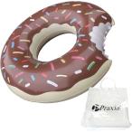  надувной круг ослабленное крепление . детский пончики .... float большой популярный шоколад чай цвет внутренняя окружность примерно 96cm( подпалина чай, внутренняя окружность примерно 96cm)