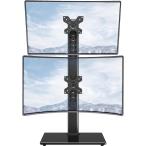  монитор arm верх и низ 2 экран PC монитор подставка класть type двойной дисплей 32 дюймовый до длина средний . выдерживаемая нагрузка каждый 15kg( черный )