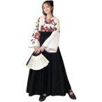  Taisho роман hakama костюмированная игра кимоно японский костюм японская одежда roli.ta культура праздник учебное заведение праздник Halloween чёрный цвет L размер 