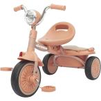 三輪車 子供用三輪車 1-5歳 ペダル付き 調整可能 運び便利 コンパクト 桃色( 桃色)
