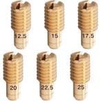 【互換品】パイロットジェット ミクニ/小 6サイズパイロットジェットセットミクニ小 P/J #12.5#15#17.5#20#22.5#25