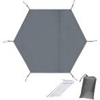  палатка сиденье тент на землю водонепроницаемый легкий толстый Hexagon one paul (pole) палатка для compact упаковочный пакет есть ( шестиугольник 270x315)