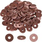 100 пункт кожа руль шайба натуральная кожа диаметр 15mm толщина 2mm кожа проставка ( кожа шайба - кокос Brown )