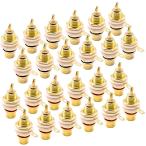  позолоченный RCA Jack коннектор штекер рукоятка da тип собственное производство усилитель коннектор аудио чёрный красный красный ( каждый 12 шт 24 шт. комплект )