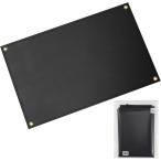 ショッピングDaddy Daddy's Weekend 焚き火シート スパッタシート 黒 耐火 防炎 防火(ブラック,  95cmx60cm(Mサイズ))