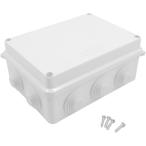 ジャンクションボックス 電源ボックス 屋外 防水 電気ボックス 電盤 小型 防塵 接続 ホワイト(150x110mm)