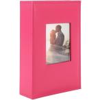 【互換品】 アルバム 写真 フォトアルバム ポケット L判 300枚 おしゃれ プレゼント ギフト 記念 家族(ピンク)