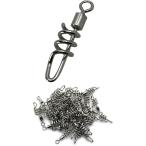  swiveles винт блокировка тип 40 шт размер выдерживающий коррозия low кольцо полосатый оплегнат искусственная приманка на кальмара искусственная приманка судно рыбалка нержавеющая сталь ( размер 2(40 шт ))