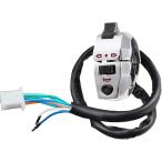 [ сменный товар ] универсальный мотоцикл рукоятка с переключателем мотоцикл 22mm левый для Monkey Gorilla Chaly Dux мопед металлизированный ( серебряный )