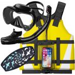  воздуховод "snorkel" * маска * жизнь лучший 3 позиций комплект водонепроницаемый смартфон кейс маска. ремешок с чехлом (N комплект )
