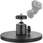  камера магнит подставка свободный платформа 360 раз вращение возможность 1/4 дюймовый винт соответствует магнитный крепление автомобильный фотосъемка многоцелевой ( черный, 135mm)
