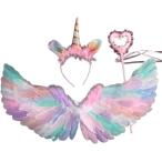  Unicorn .. лента-ободок палочка ангел. крыло перо маскарадный костюм костюмированная игра ( розовый )