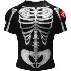  каркас t рубашка короткий рукав Halloween костюмированная игра каркас интересный стрейч .( бежевый, XL)