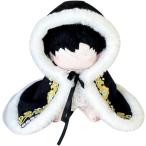nu. одежда 20cm с капюшоном . манто мягкая игрушка кукла MDM ( черный )