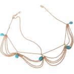  Dance для head аксессуары Berry Dance волосы аксессуары цепь ( Gold )