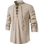 linen рубашка мужской хлопок длинный рукав весна лето осень casual ( хаки, M)