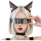  Cyber punk механический кошка уголок солнцезащитные очки комплект костюмированная игра Halloween маскарадный костюм костюм фотосъемка для 