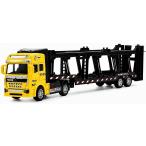  carrier car pullback прицеп машина багажник loading car миникар ( желтый )