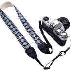  камера ремешок шея .. наклонный .. широкий 38mm вышивка длина настройка однообъективный зеркальный беззеркальный ( голубой ( цветок ))