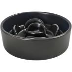 . еда . предотвращение керамика производства капот миска собака кошка маленький размер собака медленно еда ... падающий нет для домашних животных посуда приманка inserting тарелка тяжелый устойчивость не подвижный ( черный )