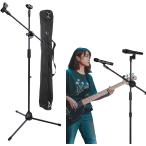  микрофонная стойка подставка Mike распорка штатив высота настройка складной ( черный ( Move модель упаковочный пакет имеется ))
