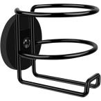 MONOSTORE マグネット ドリンクホルダー 車用 デスク用 取付簡単 滑り止め ペットボトル対応 金属面固定 ブラック (ブラック)