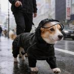 犬用レインコート カッパ 着脱簡単 