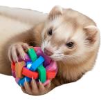  хорек игрушка мяч мелкие животные игрушка диаметр 6cm колокольчик ввод звук ...TPR Raver производства .... развлечение собака кошка ( многоцветный )