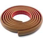 配線カバー モール ガード フロアコード 配線隠し ケーブル すっきり オフィス フローリング 床用 テープ付 (木目,  3m)