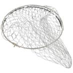 タモ網 玉網 ランディングネット 釣り用 折りたたみ ヘキサネット MDM (シルバー,  40ｃｍ)