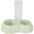  поилка пластиковая бутылка кошка собака класть type вода .. контейнер приманка inserting капот миска полив автоматика для домашних животных ( зеленый )