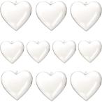  пластик мяч Heart type украшение мяч орнамент прозрачный средний пустой свадьба магазин часть магазин. оборудование орнамент 10 шт. комплект ( прозрачный, 6cm)