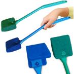  аквариум уборка koke брать . губка легкий щетка 2 шт. комплект аквариум аквариум похоже . сопутствующие товары ( aqua blue, морской зеленый, длинный комплект )