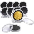HOTQ монета Capsule кейс 40mm дисплей подставка место хранения подставка есть прозрачный защита памятная монета 10 шт ( прозрачный )