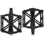  педаль велосипед алюминиевая педаль левый и правый в комплекте flat pedal шоссейный велосипед горный велосипед спорт мотоцикл простой ( черный )