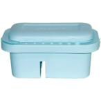 筆洗いバケツ 絵の具 筆洗バケツ 画筆ケース パレット 水入れ 絵皿 3段式 (ブルー)