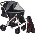  домашнее животное Cart собака Buggy 4 колесо собака для .-. маленький размер собака средний собака кошка много голова домашнее животное передвижная корзинка одним движением складной ( черный (G661))
