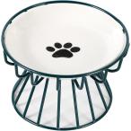  капот миска собака кошка модный домашнее животное посуда . тарелка подставка имеется приманка inserting вода .. керамика микроволновая печь посудомоечная машина соответствует ( пара следы - зеленый )