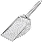  кошка песок лопата нержавеющая сталь сетка .... крюк есть совок глубокий type ( серебряный, сеть глаз 5.0mm)