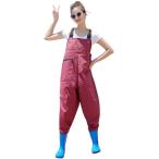  женский забродный полукомбинезон грудь высокий забродный полукомбинезон женский туловище имеется сапоги симпатичный модный плечо ремень водонепроницаемый ( лиловый, 23.5cm)